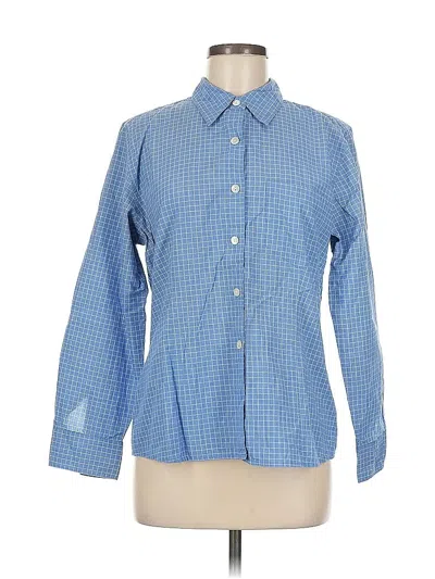 Pre-owned Gap Long Sleeve Button Down Shirt In Blue