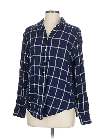 Pre-owned Gap Long Sleeve Button Down Shirt In Blue