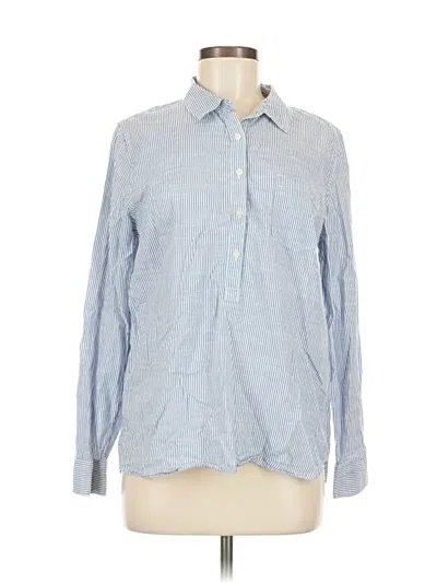 Pre-owned Gap Long Sleeve Button Down Shirt In Blue