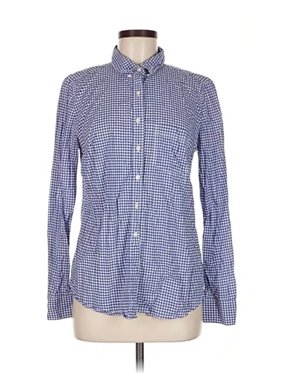 Pre-owned Gap Long Sleeve Button Down Shirt In Blue