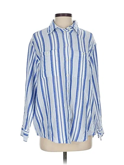 Pre-owned Gap Long Sleeve Button Down Shirt In Blue