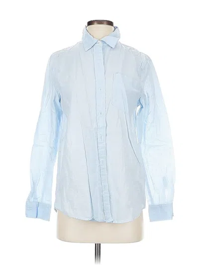 Pre-owned Gap Long Sleeve Button Down Shirt In Blue