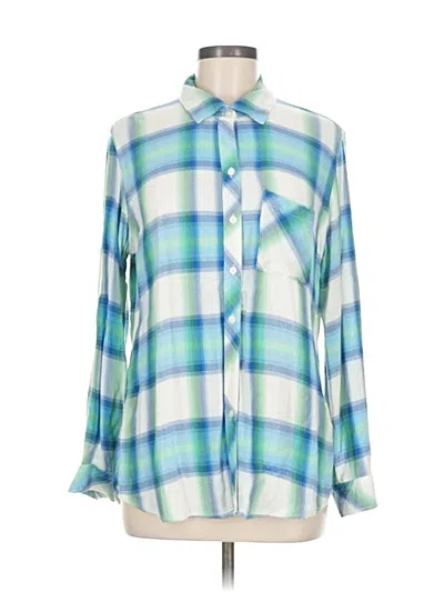 Pre-owned Gap Long Sleeve Button Down Shirt In Blue