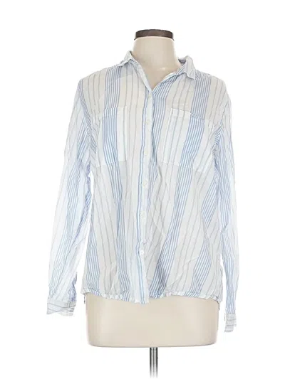 Pre-owned Gap Long Sleeve Button Down Shirt In Blue