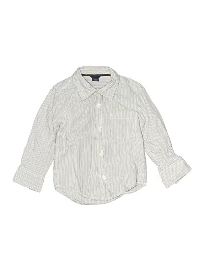 Pre-owned Gap Kids' Long Sleeve Button Down Shirt In Blue