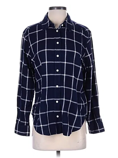 Pre-owned Gap Long Sleeve Button Down Shirt In Blue