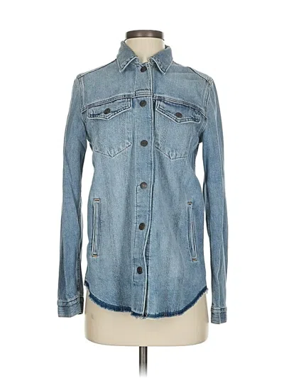 Pre-owned Gap Long Sleeve Button Down Shirt In Blue