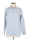 Gap Long Sleeve Button Down Shirt In Blue