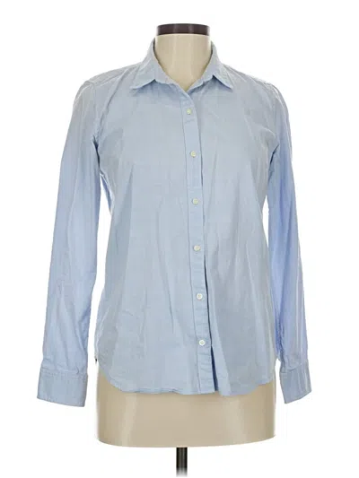 Pre-owned Gap Long Sleeve Button Down Shirt In Blue