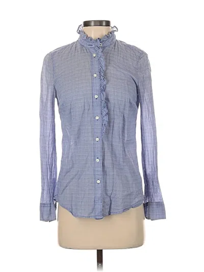 Pre-owned Gap Long Sleeve Button Down Shirt In Blue