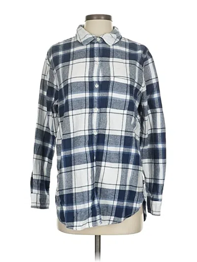 Pre-owned Gap Long Sleeve Button Down Shirt In Blue