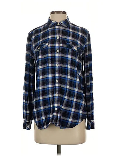 Pre-owned Gap Long Sleeve Button Down Shirt In Blue
