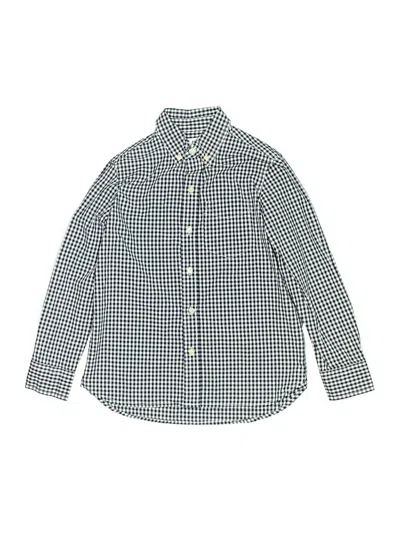 Pre-owned Gap Kids' Long Sleeve Button Down Shirt In Blue