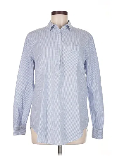 Pre-owned Gap Long Sleeve Button Down Shirt In Blue