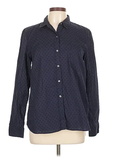 Pre-owned Gap Long Sleeve Button Down Shirt In Blue