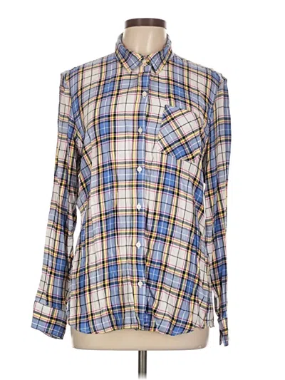 Pre-owned Gap Long Sleeve Button Down Shirt In Blue