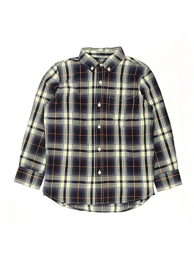 Pre-owned Gap Kids' Long Sleeve Button Down Shirt In Blue
