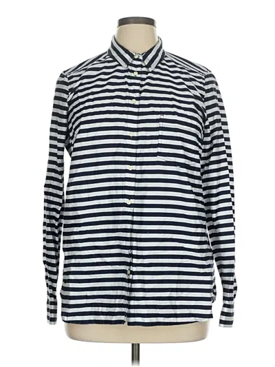 Pre-owned Gap Long Sleeve Button Down Shirt In Blue