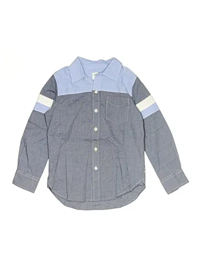 Gap Kids' Long Sleeve Button Down Shirt In Blue