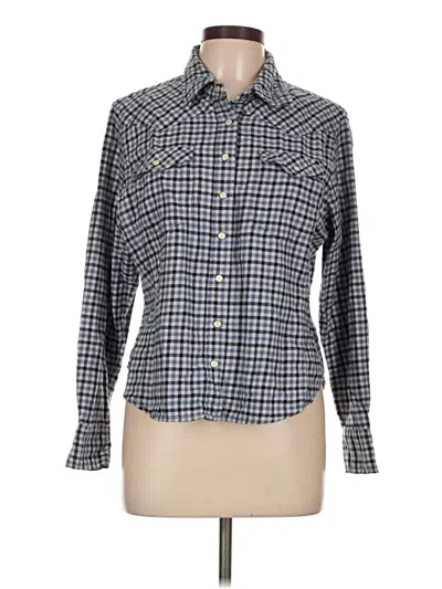 Pre-owned Gap Long Sleeve Button Down Shirt In Blue