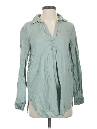 Pre-owned Gap Long Sleeve Button Down Shirt In Blue