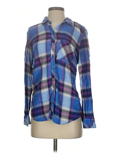 Pre-owned Gap Long Sleeve Button Down Shirt In Blue