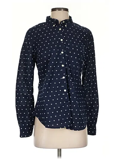 Pre-owned Gap Long Sleeve Button Down Shirt In Blue