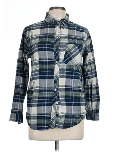 Pre-owned Gap Long Sleeve Button Down Shirt In Blue