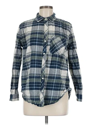 Pre-owned Gap Long Sleeve Button Down Shirt In Blue