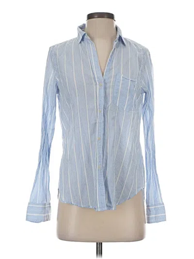Pre-owned Gap Long Sleeve Button Down Shirt In Blue