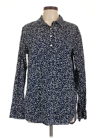 Pre-owned Gap Long Sleeve Button Down Shirt In Blue