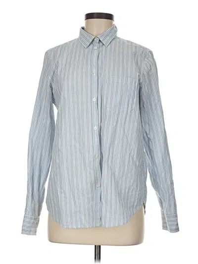 Pre-owned Gap Long Sleeve Button Down Shirt In Blue