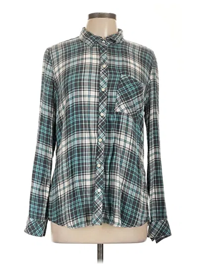 Pre-owned Gap Long Sleeve Button Down Shirt In Blue