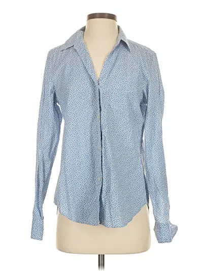 Pre-owned Gap Long Sleeve Button Down Shirt In Blue