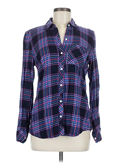 Pre-owned Gap Long Sleeve Button Down Shirt In Blue