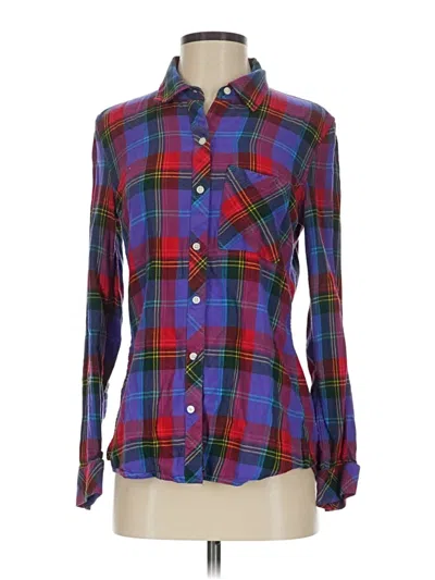 Pre-owned Gap Long Sleeve Button Down Shirt In Blue