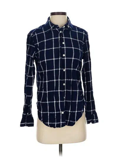 Pre-owned Gap Long Sleeve Button Down Shirt In Blue