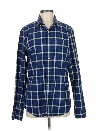 Pre-owned Gap Long Sleeve Button Down Shirt In Blue