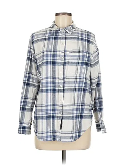Pre-owned Gap Long Sleeve Button Down Shirt In Blue