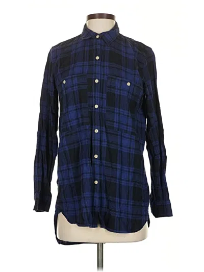 Pre-owned Gap Long Sleeve Button Down Shirt In Blue
