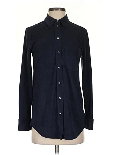 Pre-owned Gap Long Sleeve Button Down Shirt In Blue
