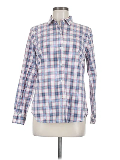 Pre-owned Gap Long Sleeve Button Down Shirt In Blue