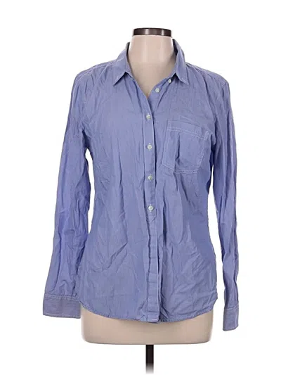 Pre-owned Gap Long Sleeve Button Down Shirt In Blue
