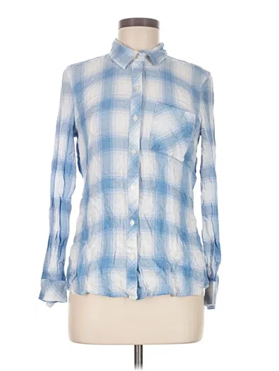 Pre-owned Gap Long Sleeve Button Down Shirt In Blue