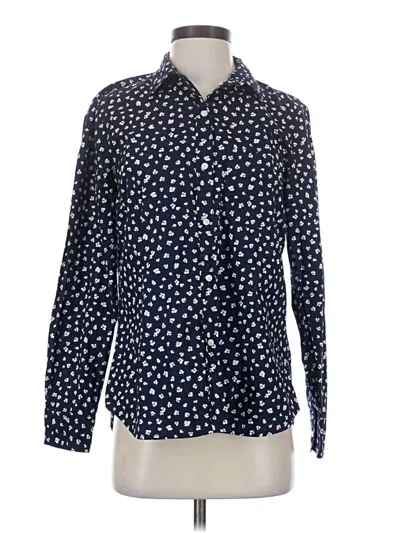 Pre-owned Gap Long Sleeve Button Down Shirt In Blue