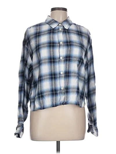 Pre-owned Gap Long Sleeve Button Down Shirt In Blue
