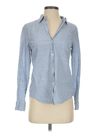 Pre-owned Gap Long Sleeve Button Down Shirt In Blue