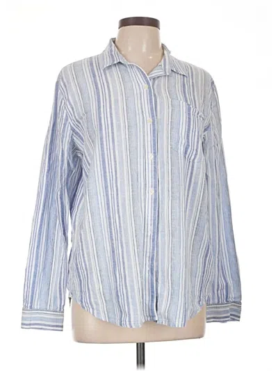 Pre-owned Gap Long Sleeve Button Down Shirt In Blue