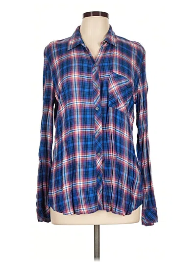 Pre-owned Gap Long Sleeve Button Down Shirt In Blue