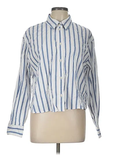 Pre-owned Gap Long Sleeve Button Down Shirt In Blue